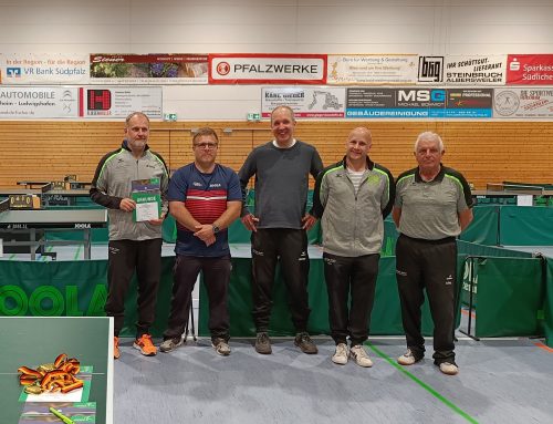 TTC Burrweiler Senioren 40 Vizemeister bei Südwestdeutschen Meisterschaften